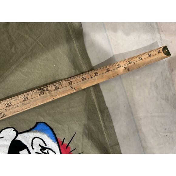 Ed Hardy Mens Medium Y2K Green Skull Cards T Shirt - Picture 8 of 11